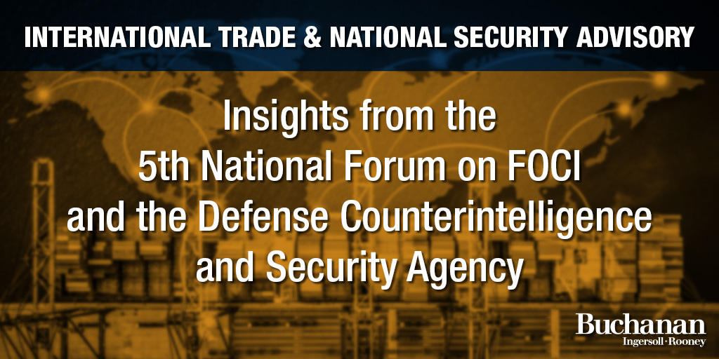 Insights from the Fifth National Forum on Foreign Ownership, Control ...