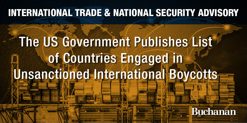 The US Government Publishes List of Countries Engaged in Unsanctioned ...