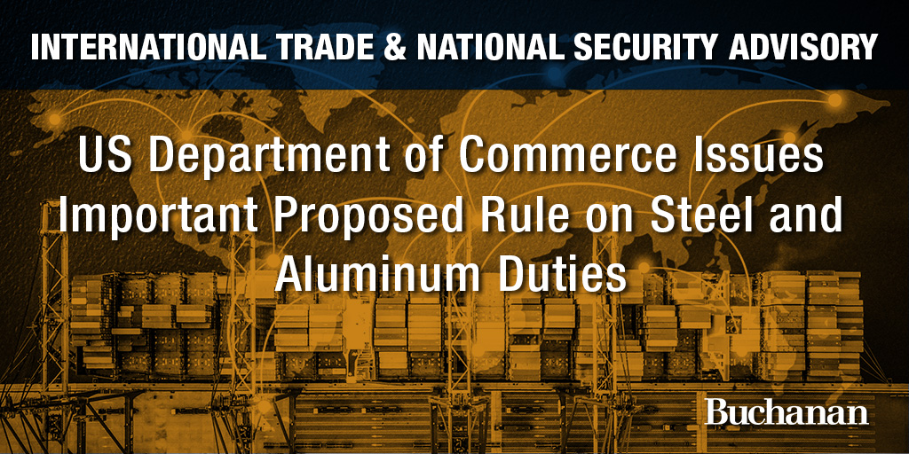 US Department of Commerce Issues Important Proposed Rule on Steel and ...